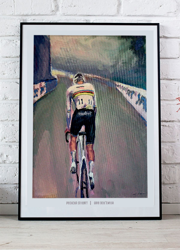 Pogacar Sejr – Giro dell'Emilia Plakat A4 – Kun 199 kr.