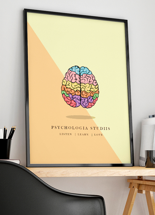 Psykologistuderende-plakat - 21 x 29,7 (A4) Kr. 199,-
