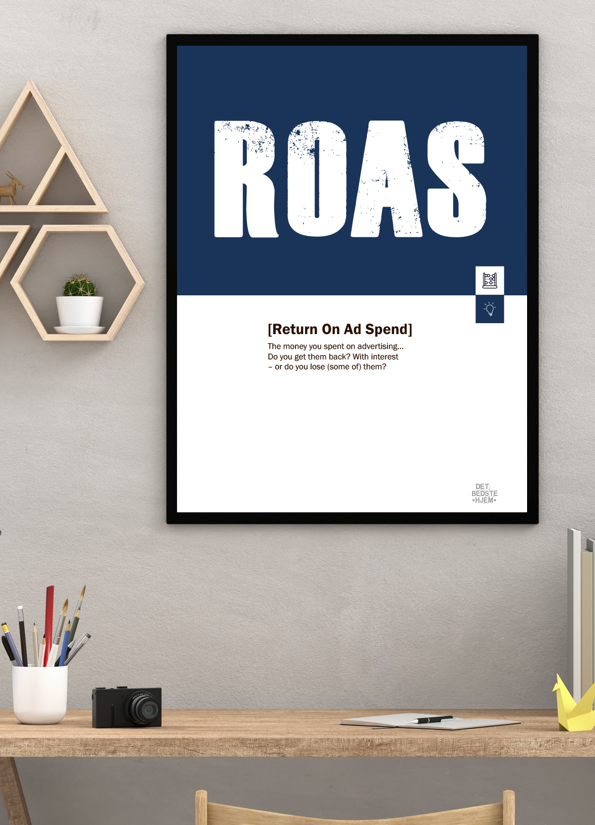 ROAS Marketing Plakat A4 - Forklarer Vigtige Begreber