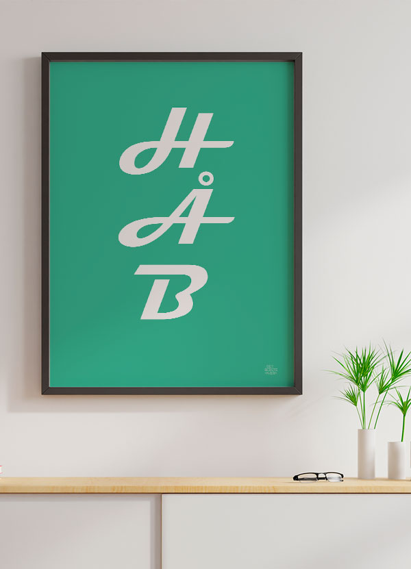 Håb Plakat - Grøn A4 - Inspirerende vægdekoration