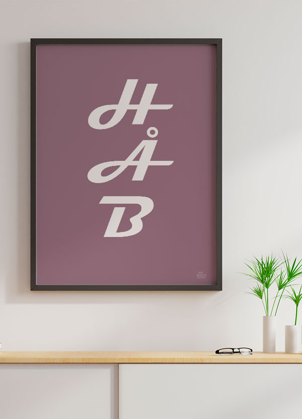 Håb Plakat i Rosa - A4 Format - Inspirerende Vægkunst