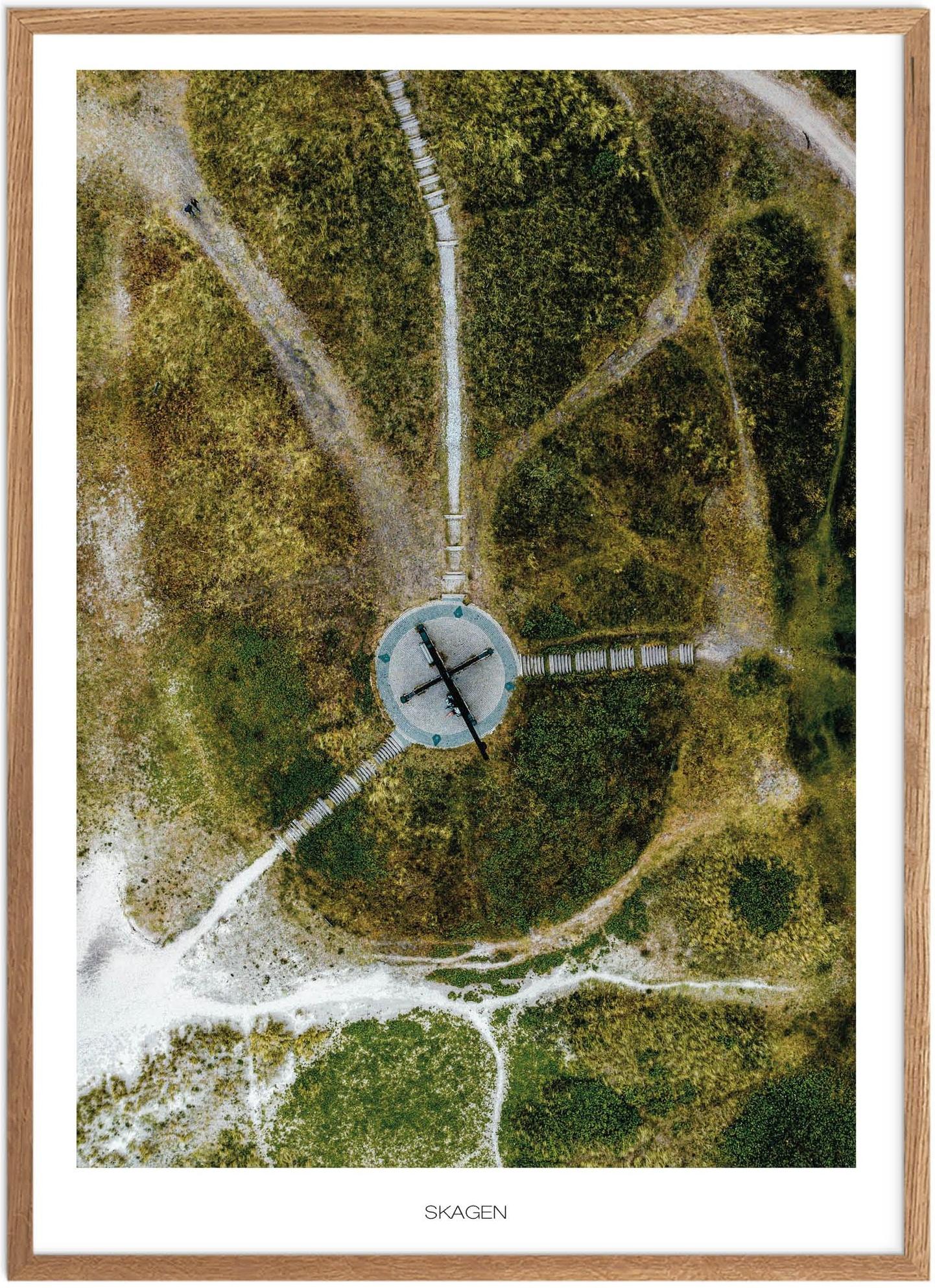 Plakat af Skagen Vippefyr | Naturplakat fra Nordjylland
