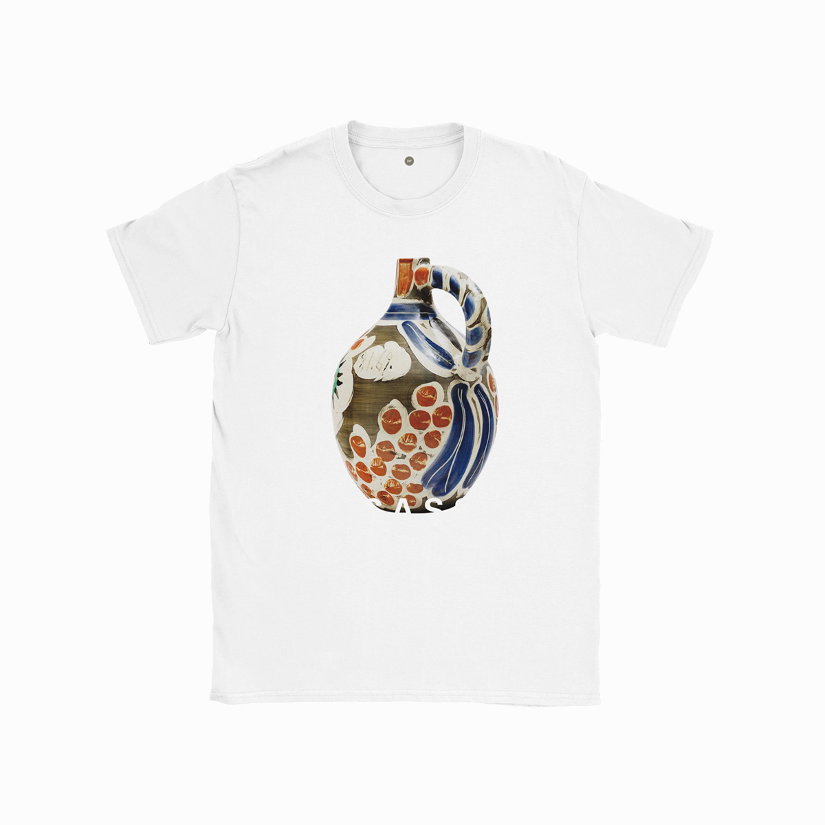 Unisex Kunst T-shirt med Picasso Ansigt og Sort Næse