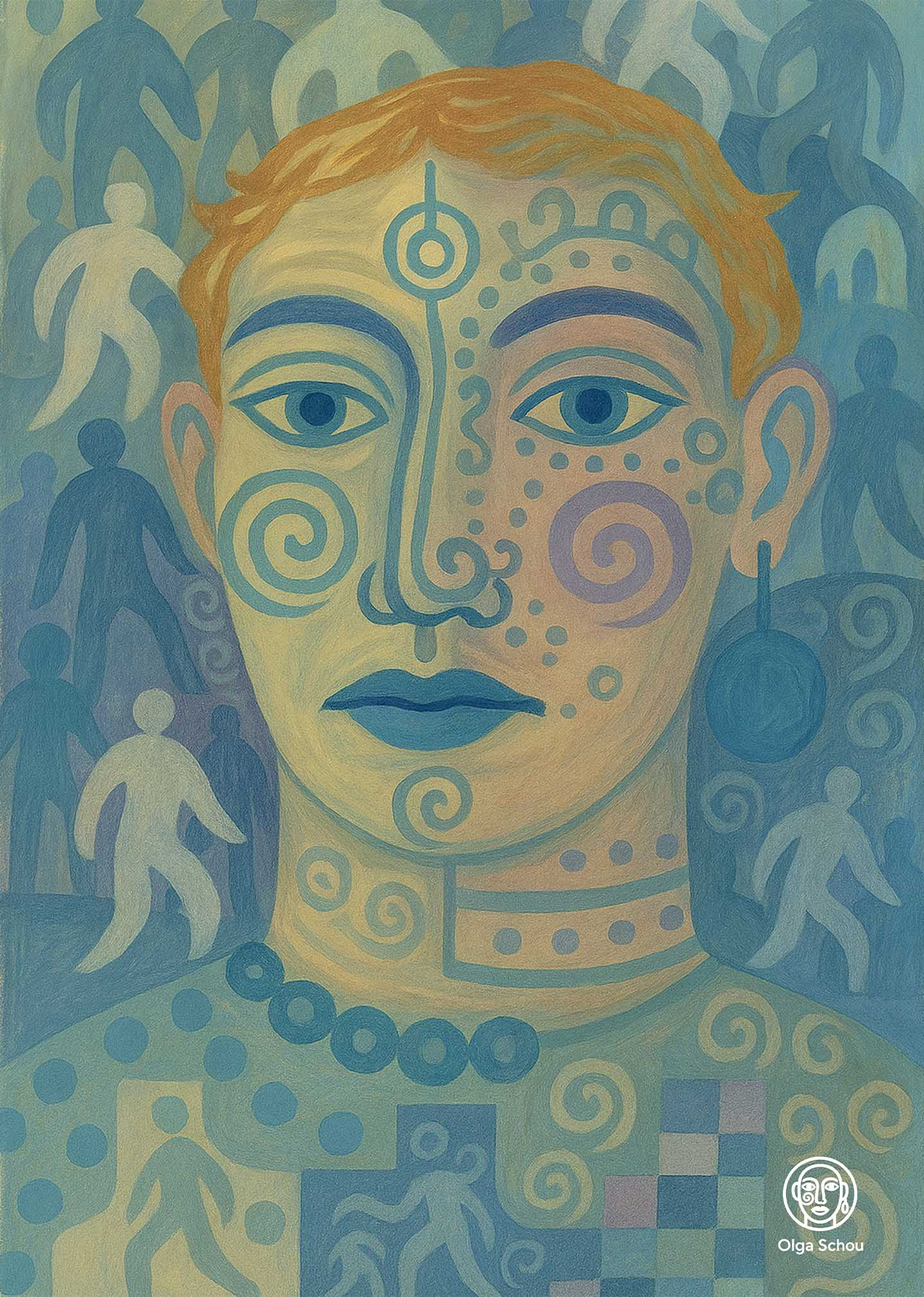 Unikt kunstværk af Olga Schou - Fragments of a Thought