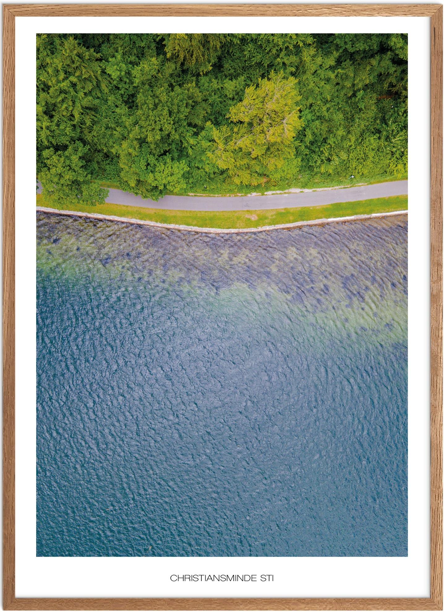 Plakat Christiansminde Sti | Naturplakat | Plakater Fyn | Plakat | Plakatsnedkeren | Drone-plakater