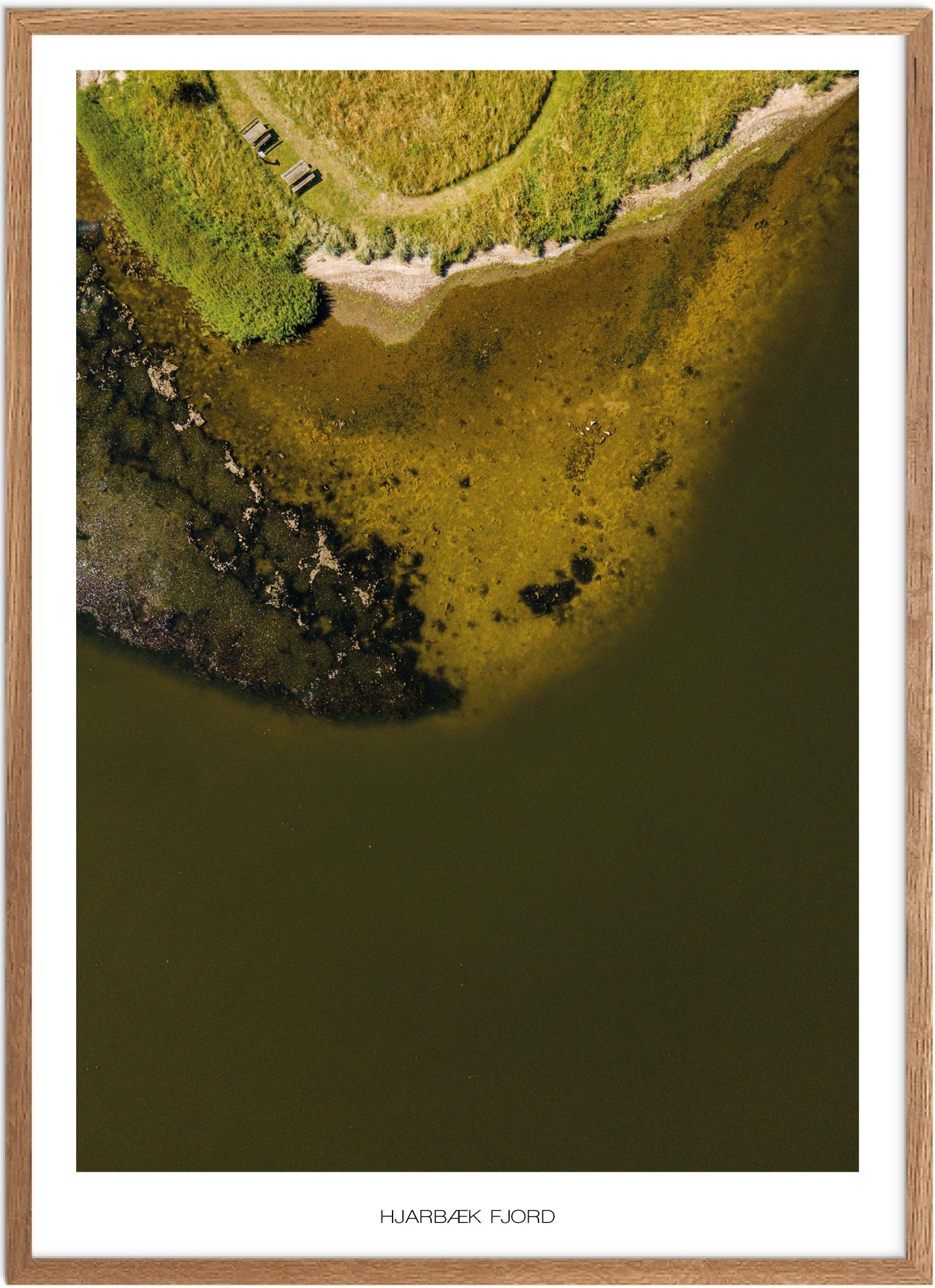Plakat Hjarbæk Fjord | Naturplakat | Plakater Vestjylland | Plakat | Plakatsnedkeren | Drone-plakater