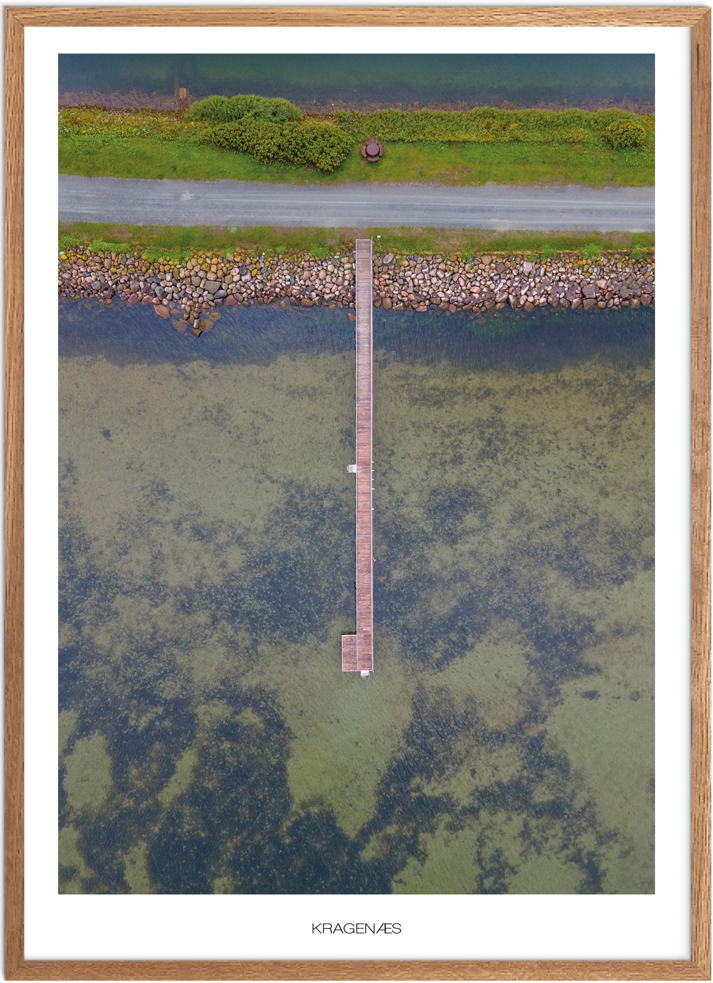 Plakat Kragenæs | Naturplakat | Plakater Lolland og Falster | Plakat | Plakatsnedkeren | Drone-plakater