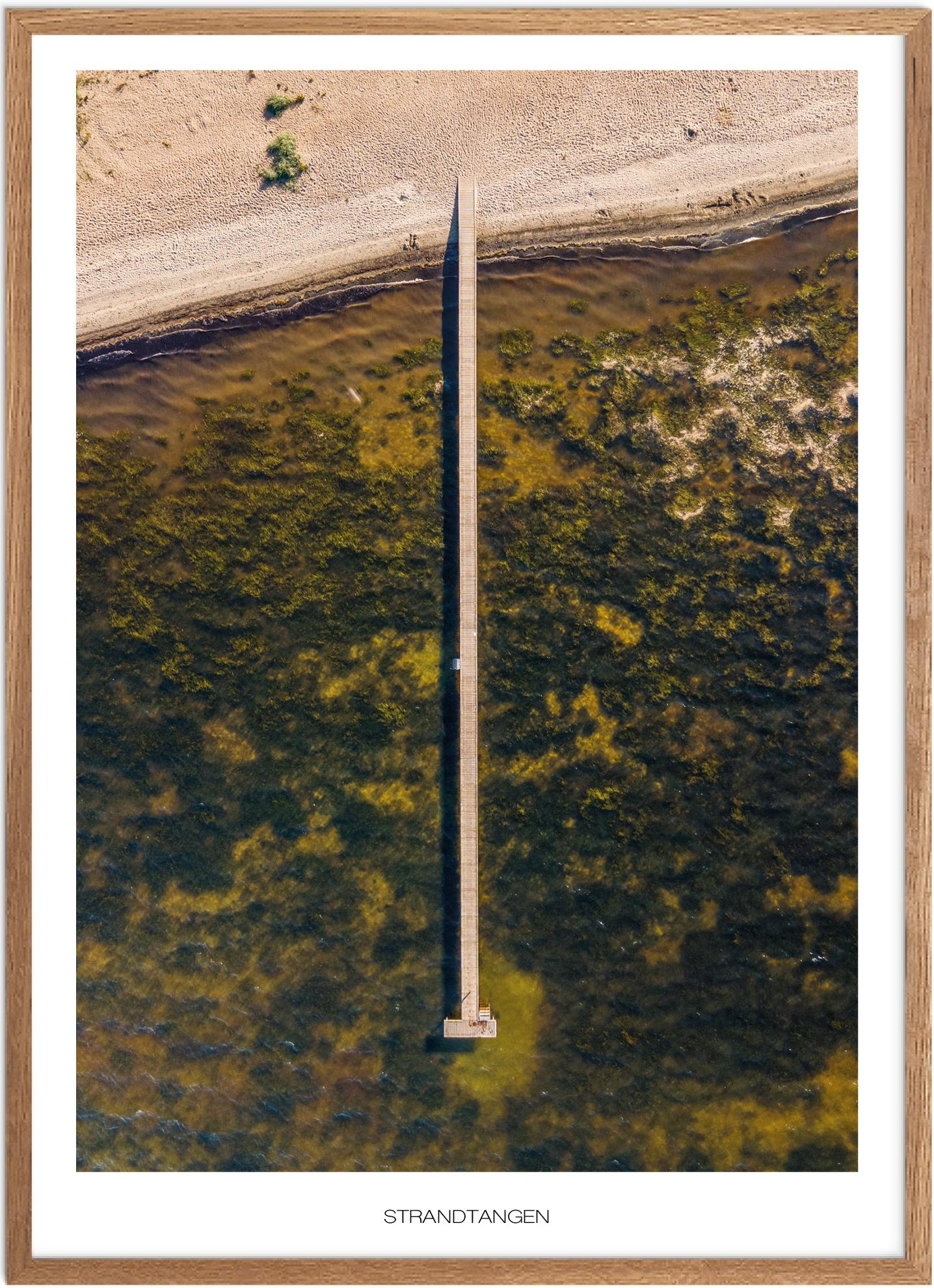 Plakat Strandtangen | Naturplakat | Plakater Vestjylland | Plakat | Plakatsnedkeren | Drone-plakater