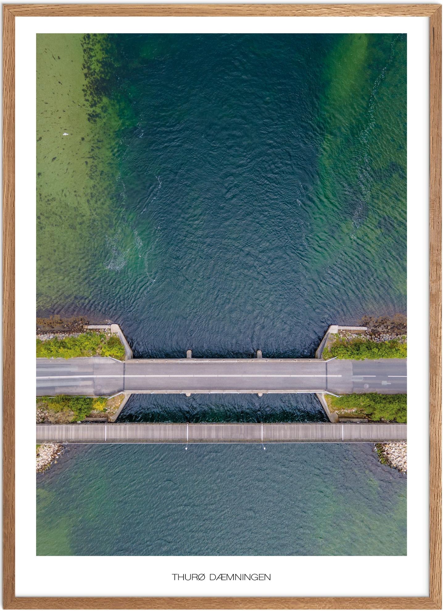 Plakat Thurø Dæmningen | Naturplakat | Plakater Fyn | Plakat | Plakatsnedkeren | Drone-plakater