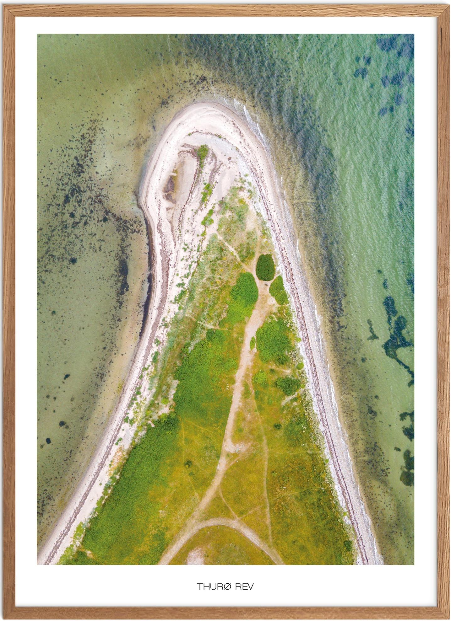 Plakat Thurø Rev | Naturplakat | Plakater Fyn | Plakat | Plakatsnedkeren | Drone-plakater