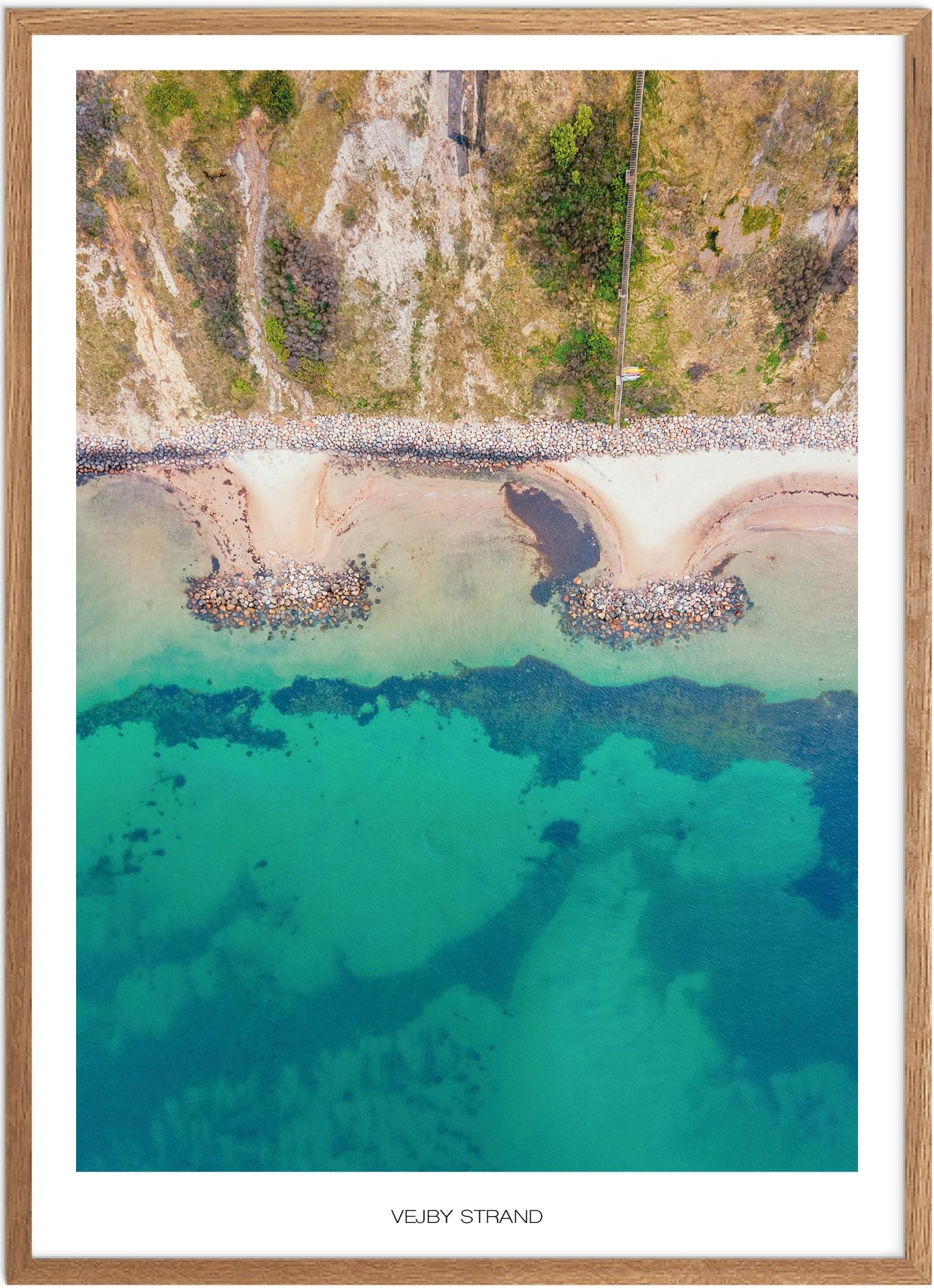 Vejby Strand | Naturplakat | Plakater Nordsjælland | Plakat | Plakatsnedkeren | Drone-plakater