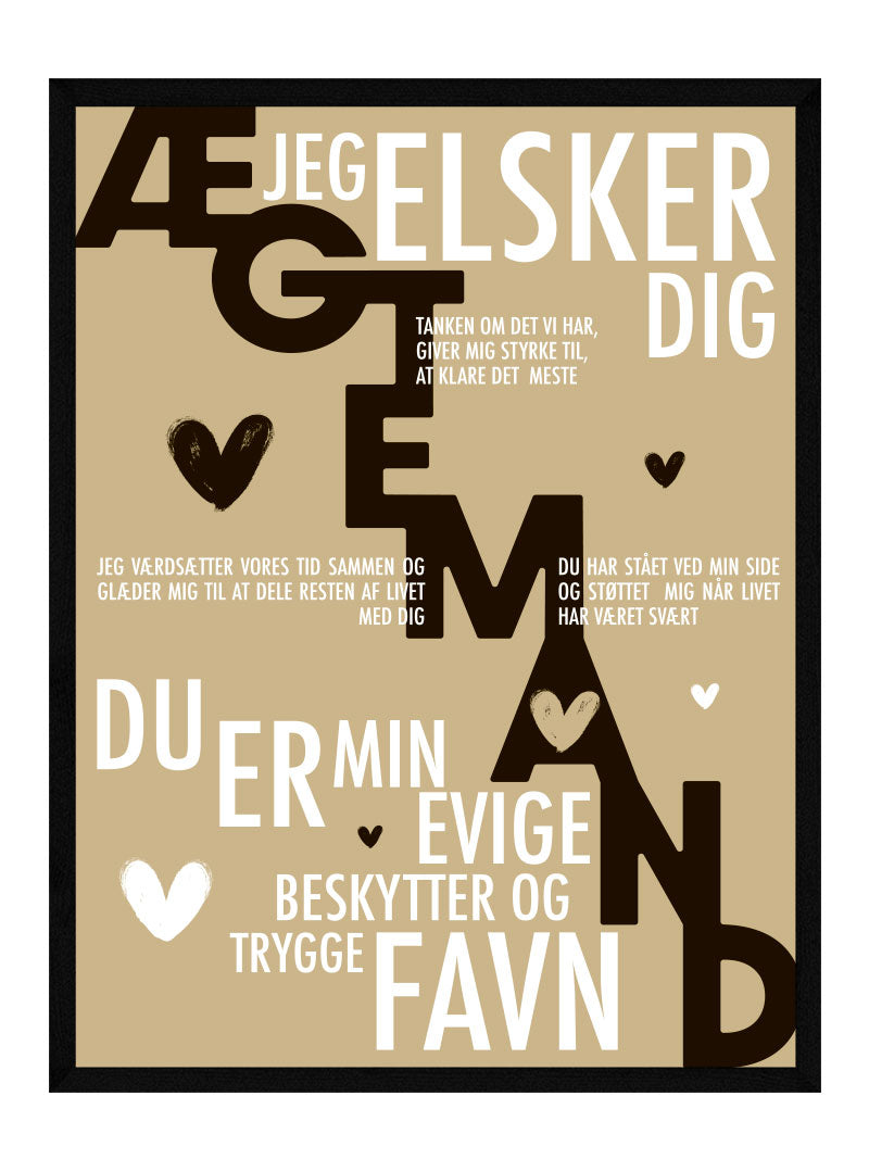Ægtemand plakat - Personlig plakat