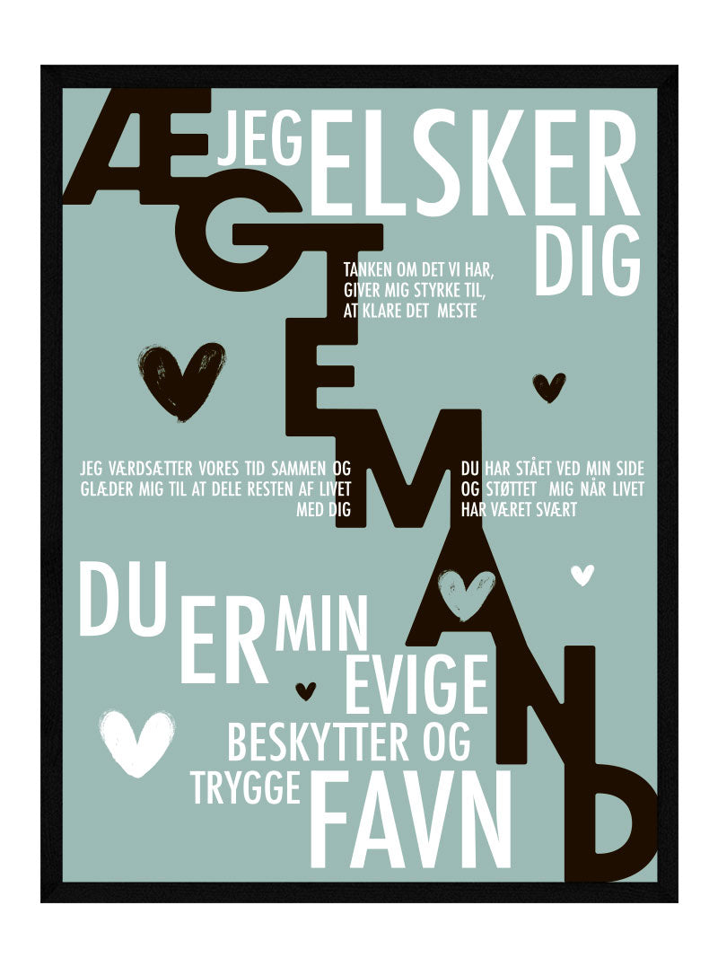 Ægtemand plakat - Personlig plakat