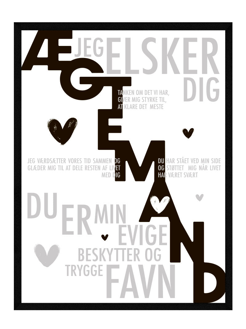 Ægtemand plakat - Personlig plakat