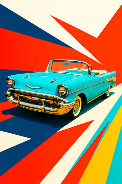 Bil Plakat 95 - Chevrolet Bel Air