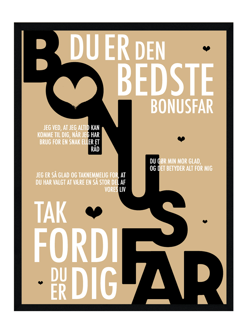 Bonusfar plakat - Personlig plakat