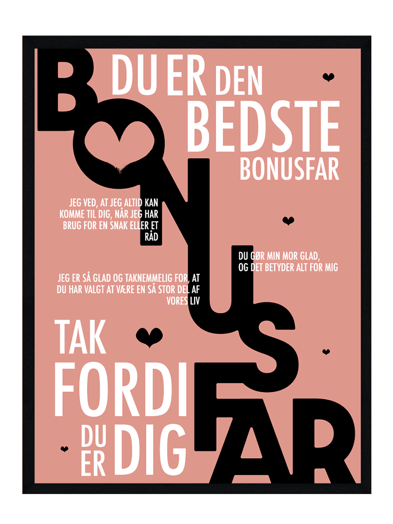 Bonusfar plakat - Personlig plakat