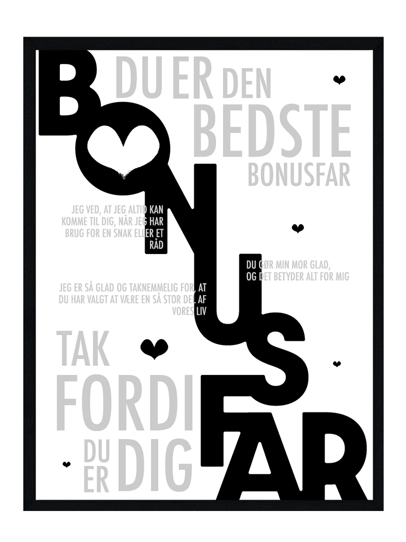 Bonusfar plakat - Personlig plakat