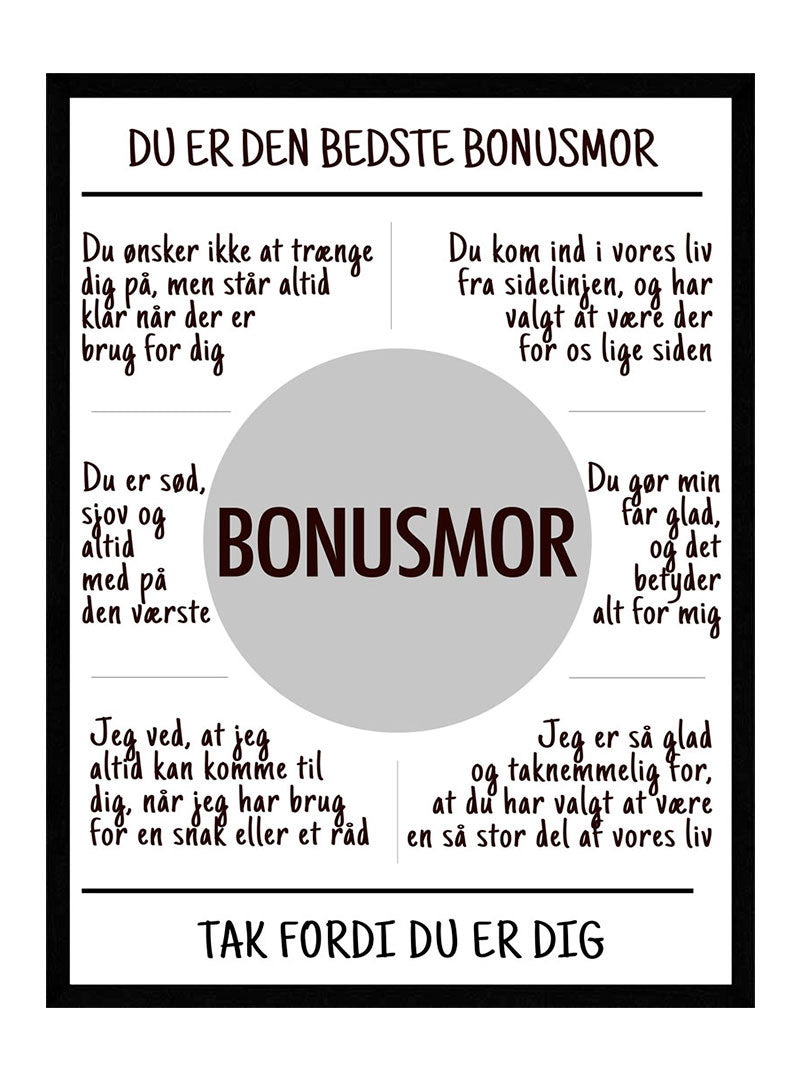 Bonusmor plakat