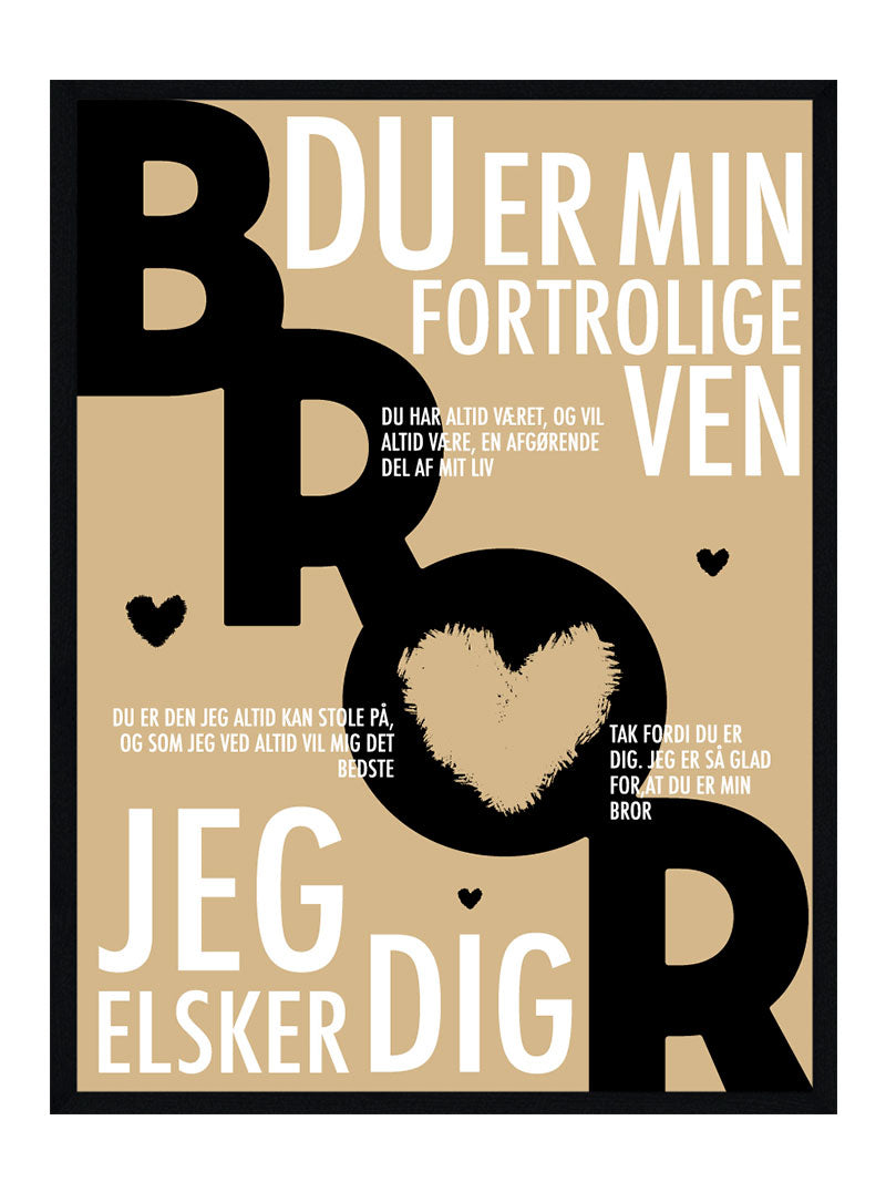 Bror plakat - Personlig plakat