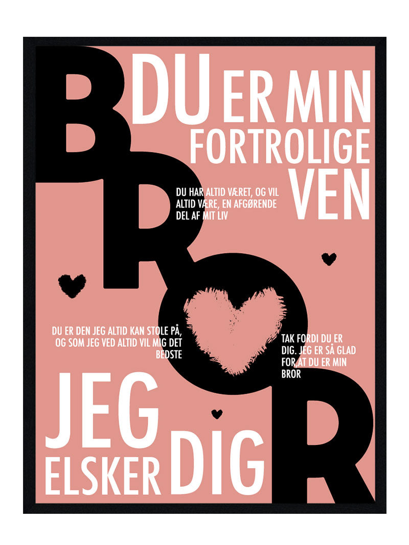 Bror plakat - Personlig plakat
