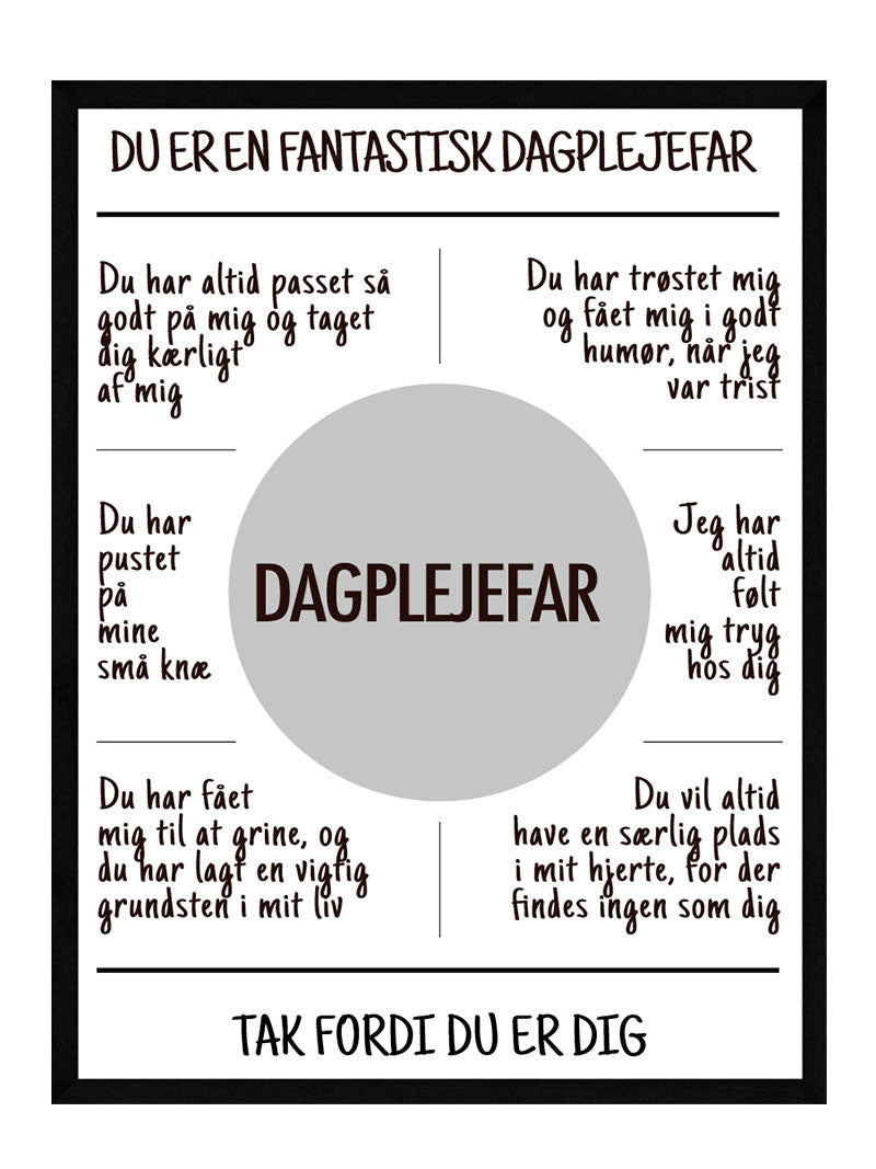 Dagplejefar plakat
