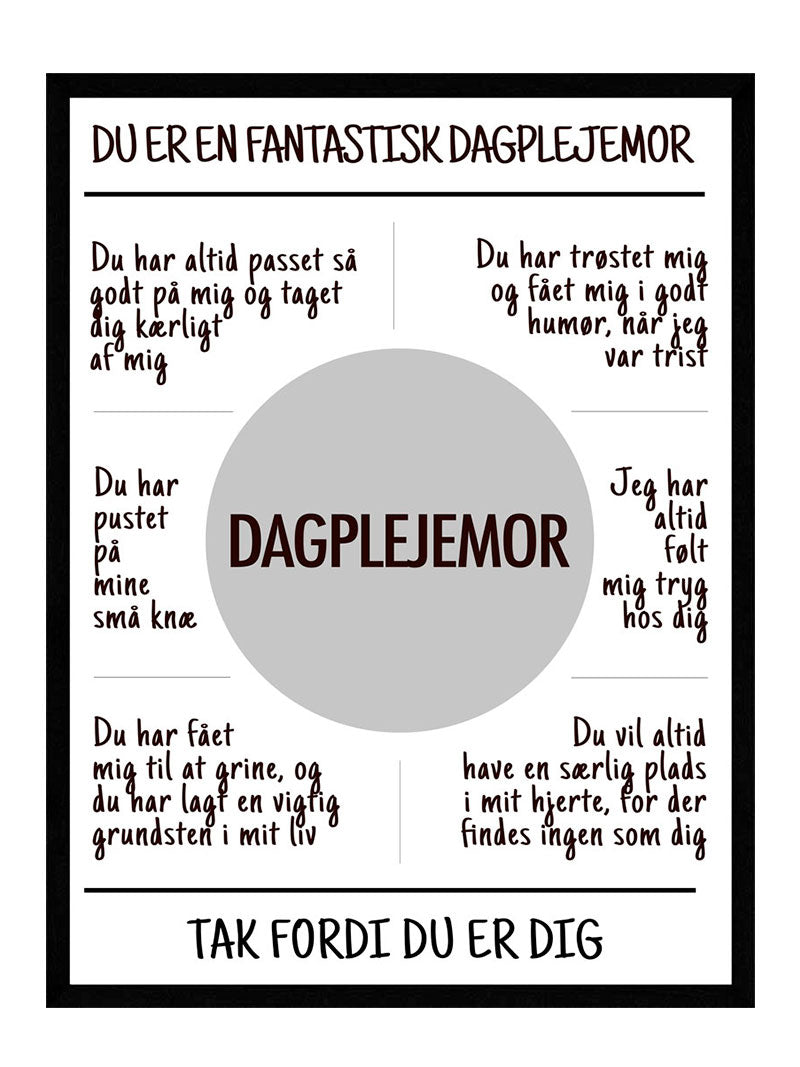 Dagplejemor plakat