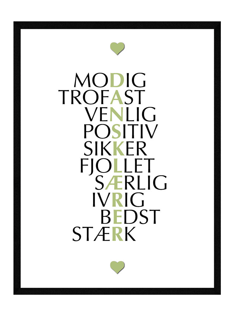 Dansklærer citat plakat