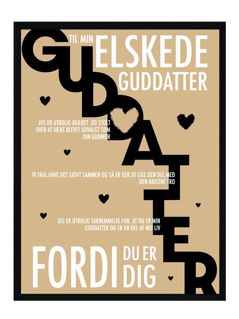 Guddatter plakat - Personlig plakat
