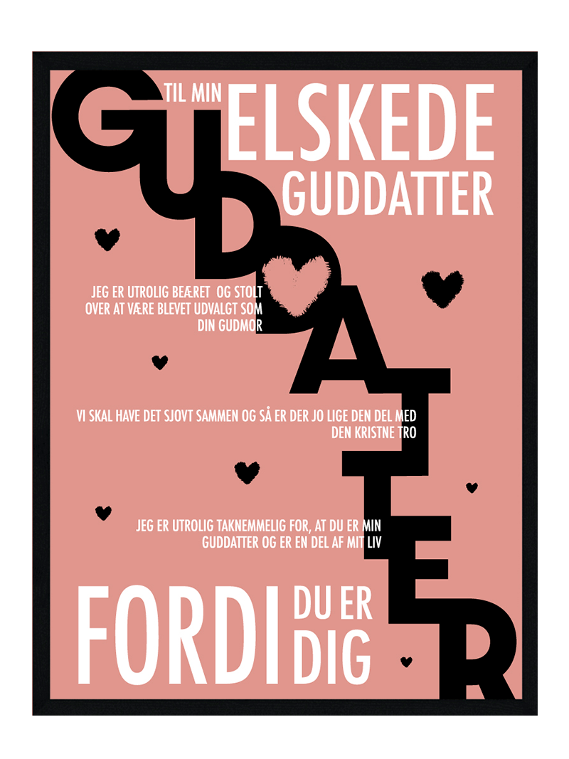 Guddatter plakat - Personlig plakat