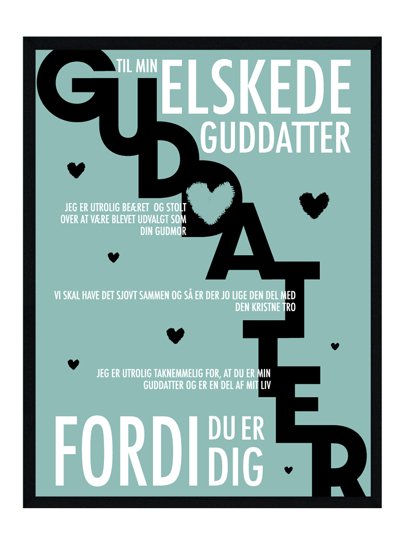 Guddatter plakat - Personlig plakat