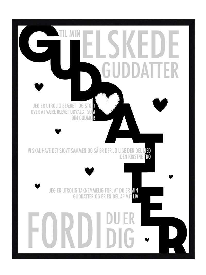Guddatter plakat - Personlig plakat