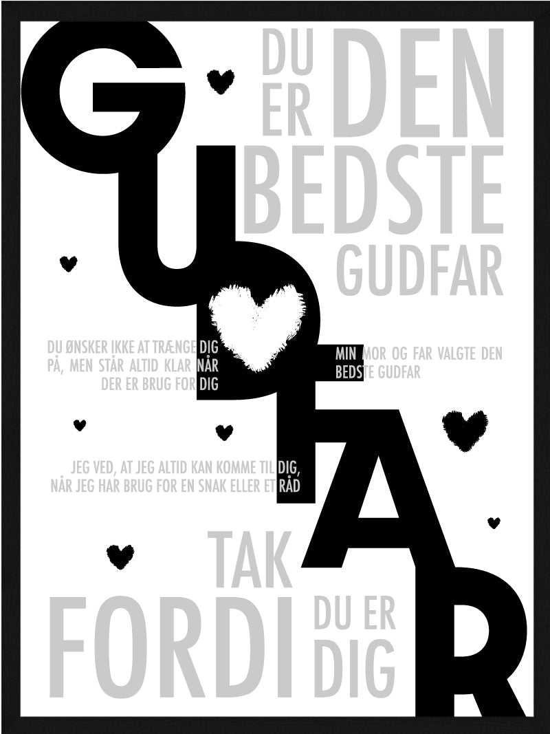 Gudfar plakat - Personlig plakat