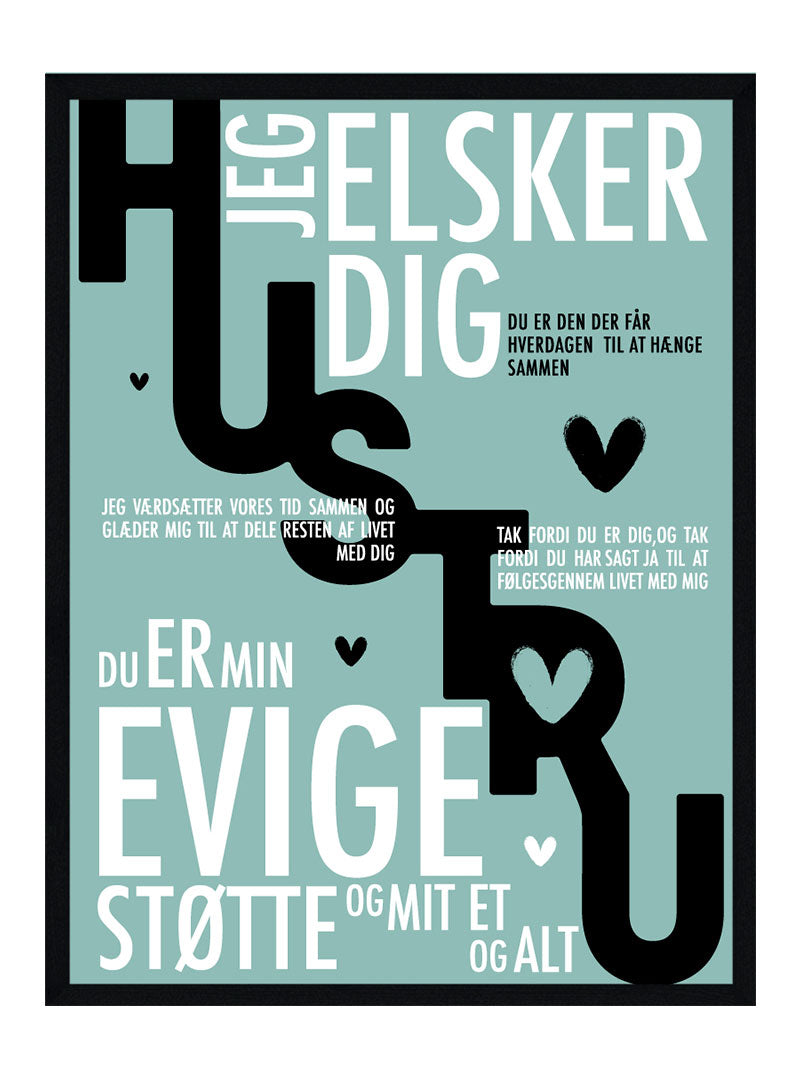 Hustru plakat - Personlig plakat
