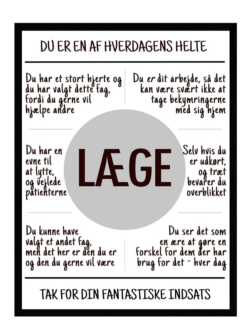 Læge plakat