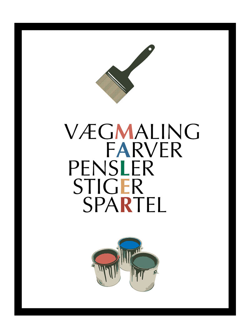 Maler citat plakat
