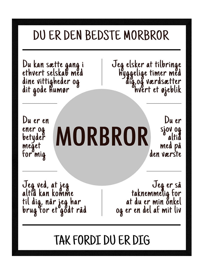 Morbror plakat
