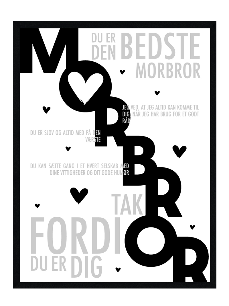 Morbror plakat - Personlig plakat