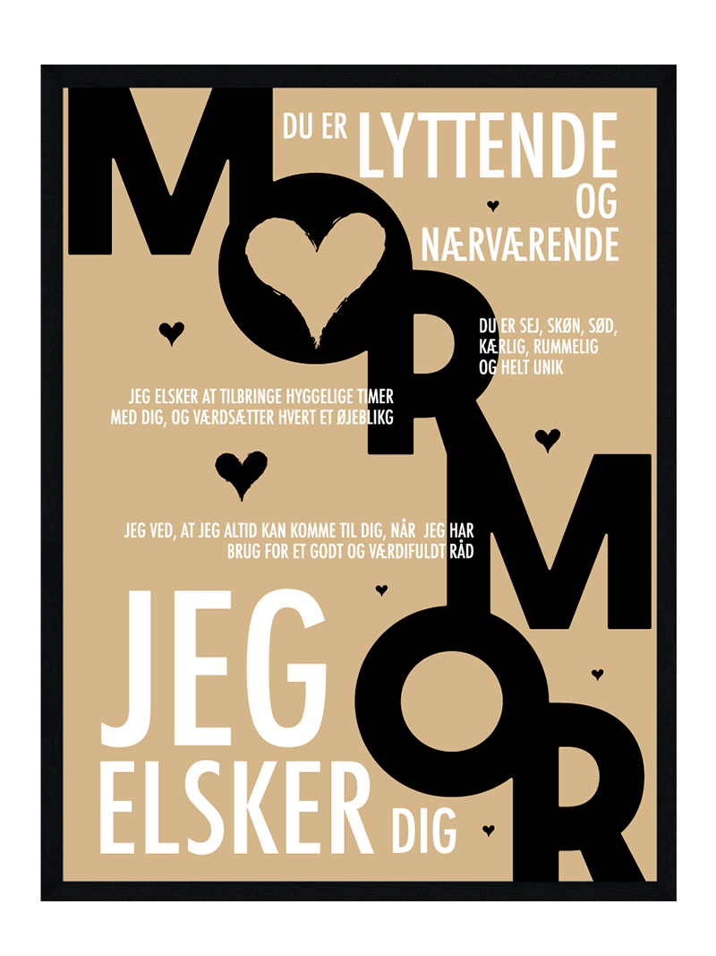 Mormor plakat - Personlig plakat