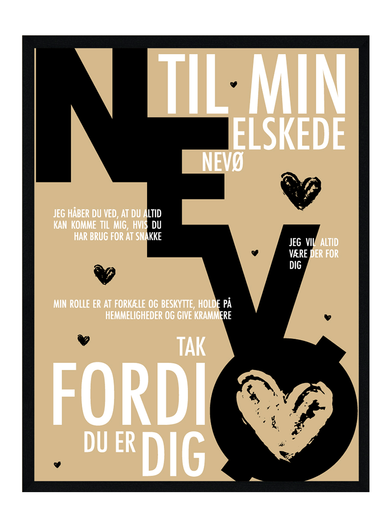 Nevø plakat - Personlig plakat