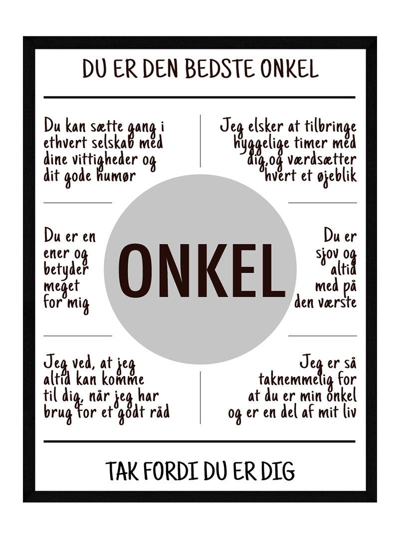 Onkel plakat