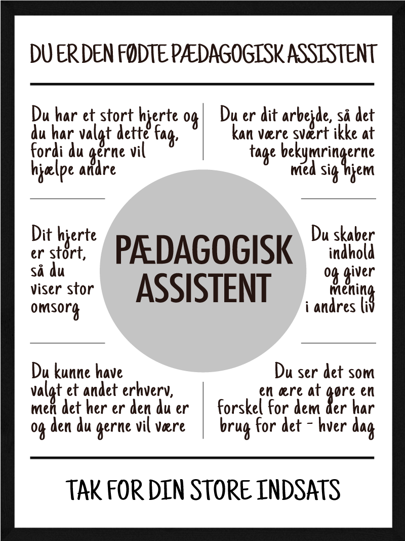 Pædagogisk assistent plakat
