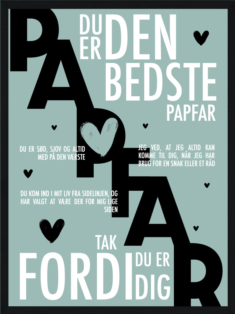 Papfar plakat - Personlig plakat