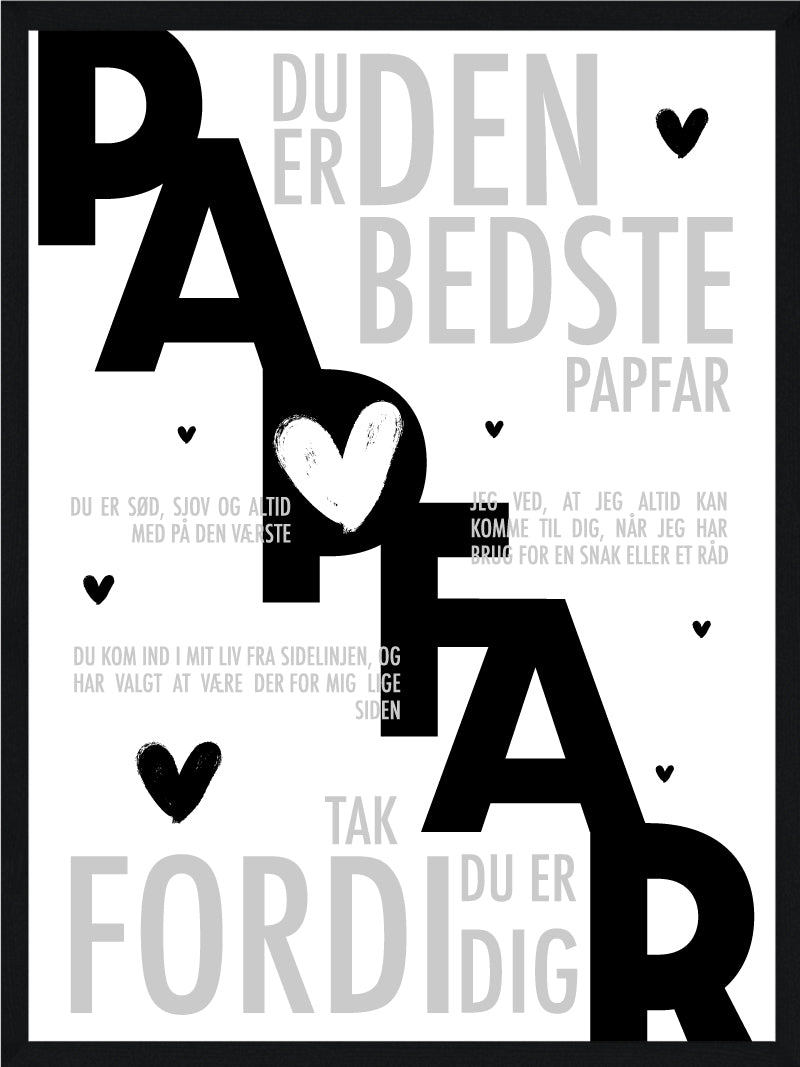 Papfar plakat - Personlig plakat