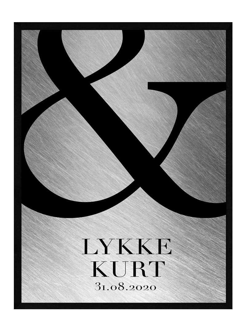 Sølvbryllup plakat