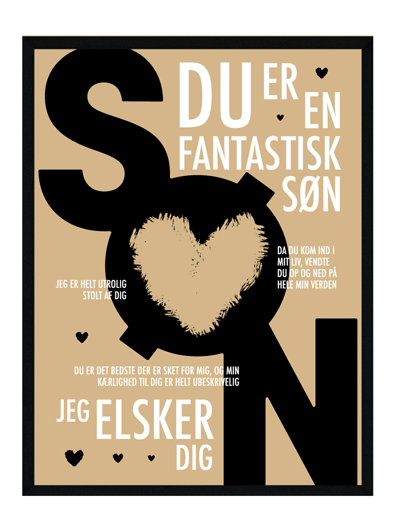 Søn plakat - Personlig plakat