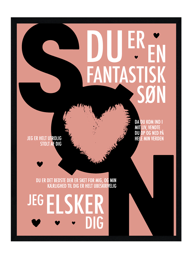Søn plakat - Personlig plakat