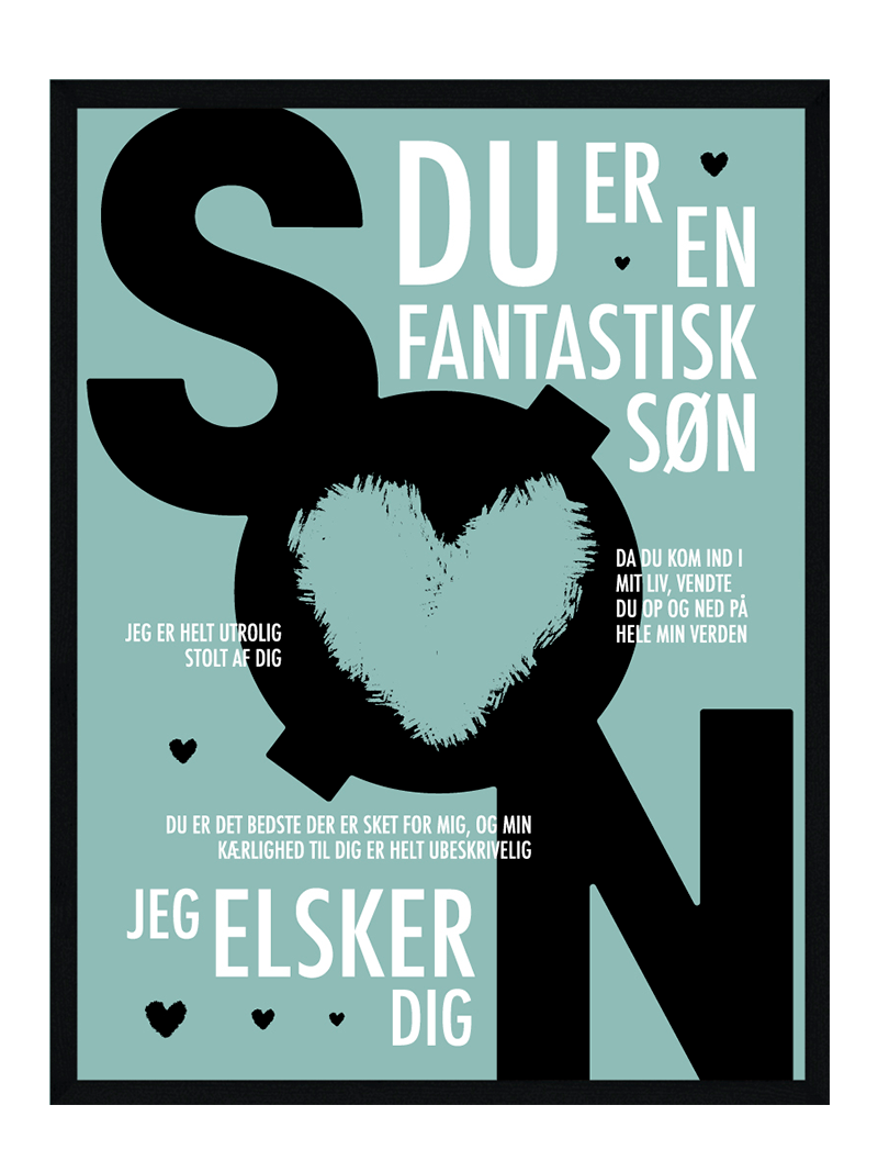 Søn plakat - Personlig plakat