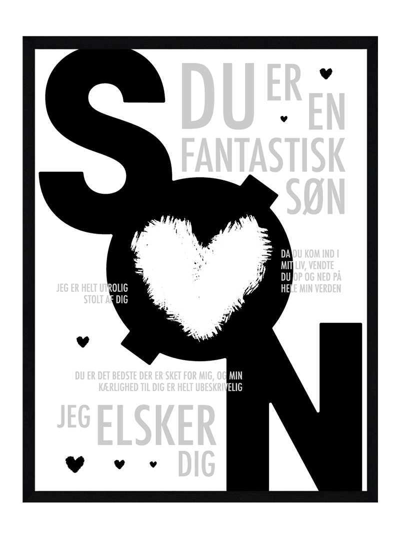 Søn plakat - Personlig plakat