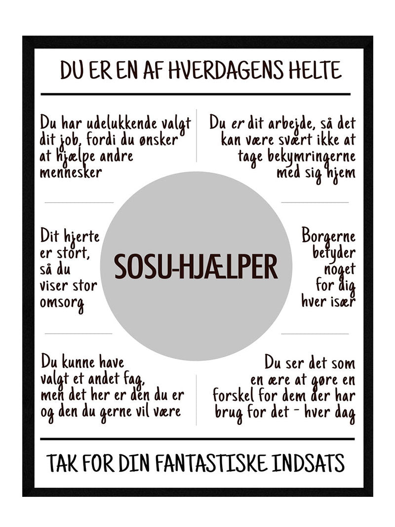 Sosu-hjælper plakat